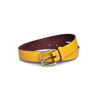 Belwaba Genuine Leather Yellow women's Belt