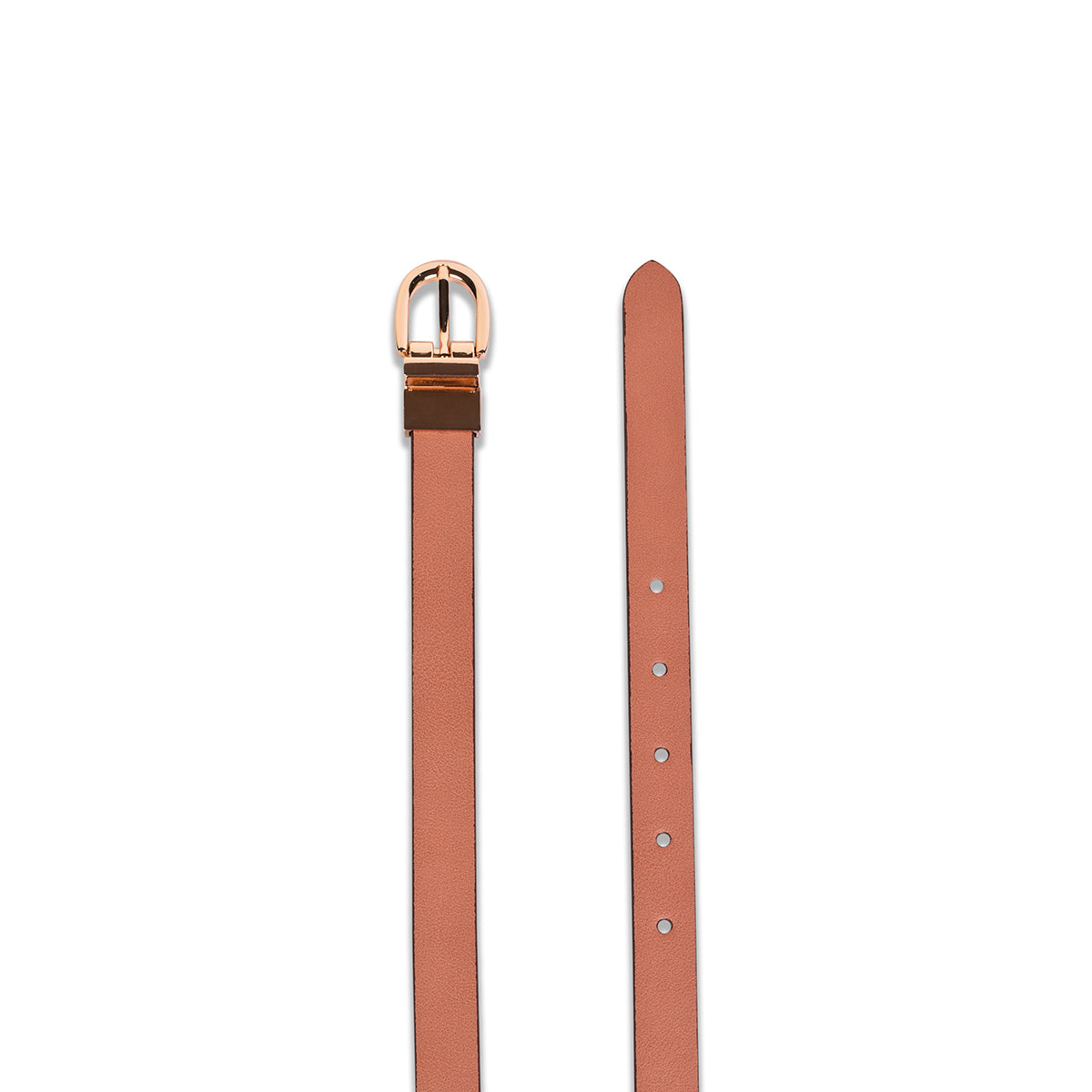 Belwaba | Vegan Leather Blush Pink/Maroon Women's Reversible Belt