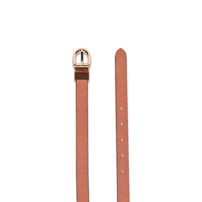 Belwaba | Vegan Leather Blush Pink/Maroon Women's Reversible Belt