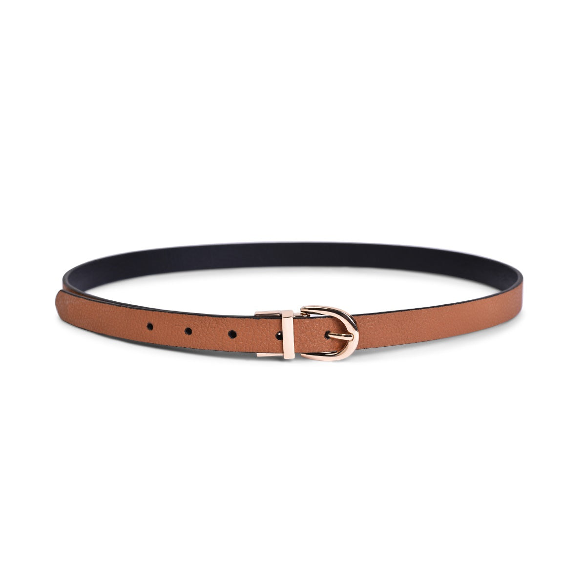 Belwaba | Vegan Leather Black/Tan Women's Reversible Belt