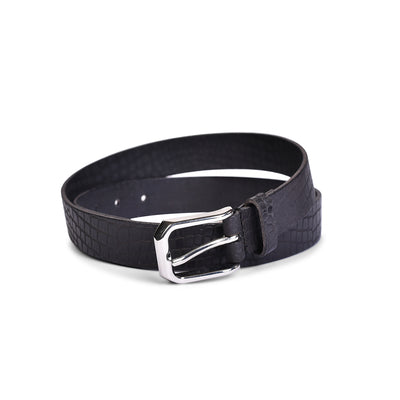 Women Casual Black Genuine Leather Belt