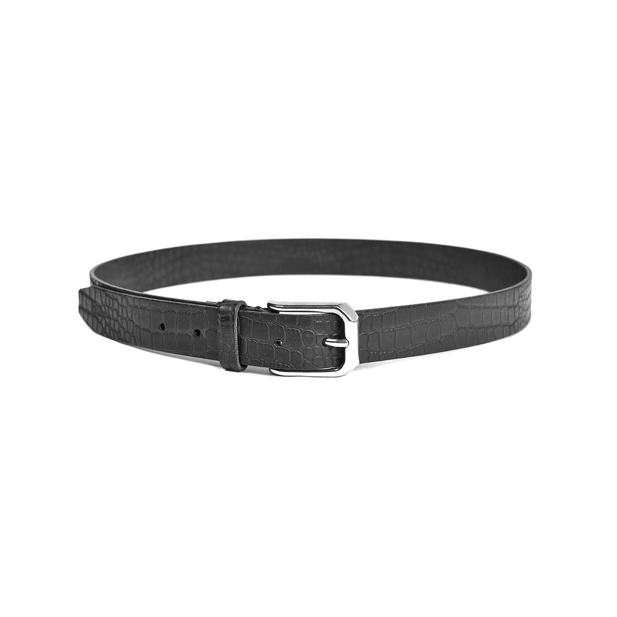 Women Casual Black Genuine Leather Belt