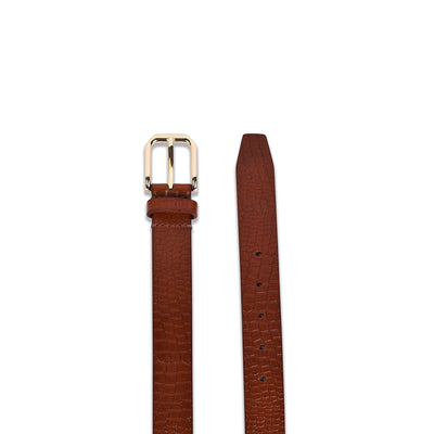 Belwaba Genuine Leather Tan women's Belt