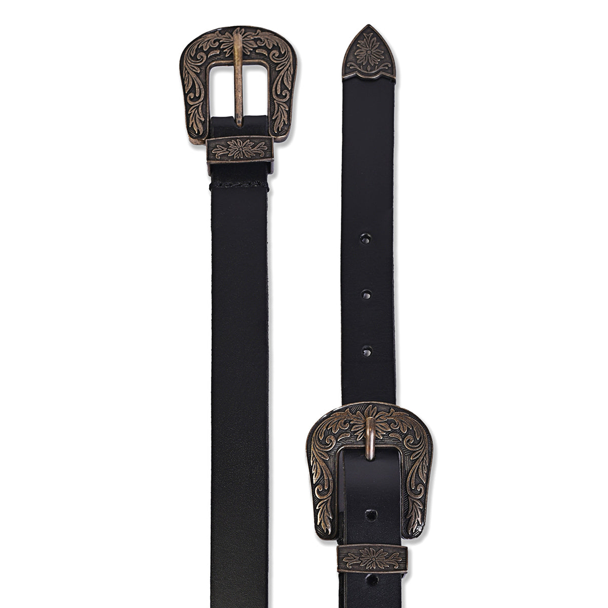 Belwaba Genuine Leather Black women's Belt