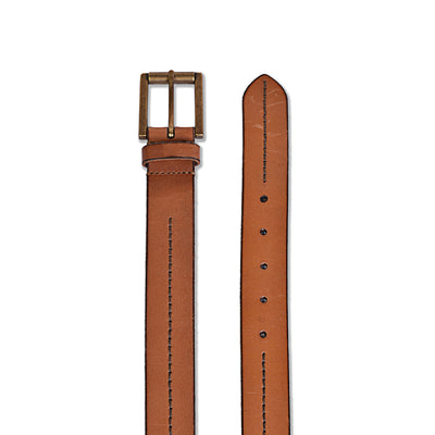 Belwaba Men Casual Tan Genuine Leather Belt