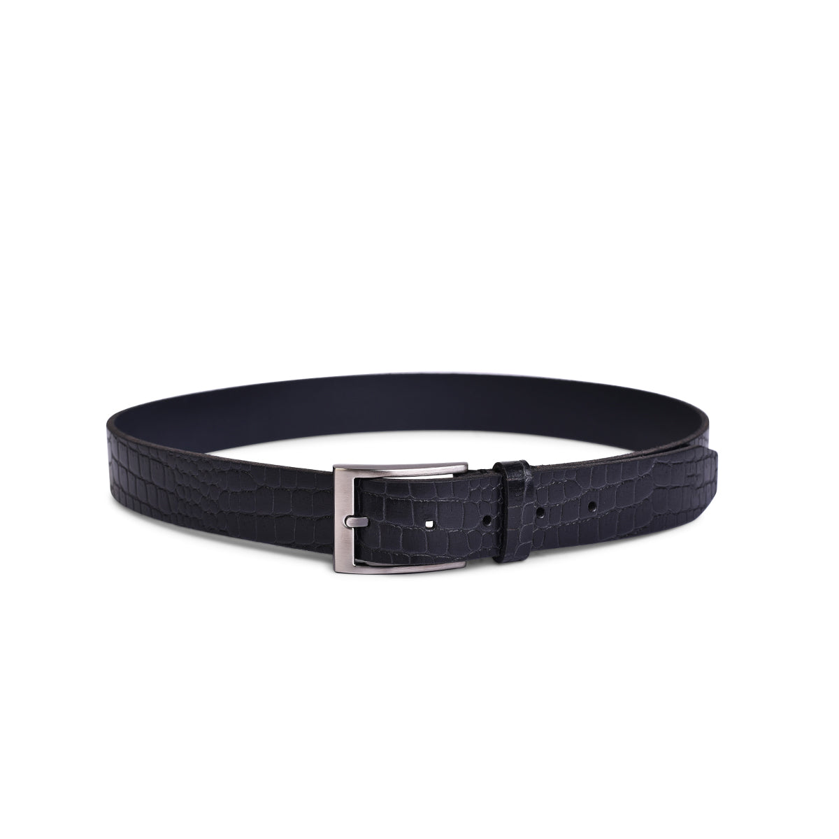 Belwaba Men Casual Black Genuine Leather Belt