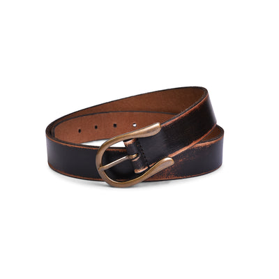 Belwaba Men Casual Brown Genuine Leather Belt