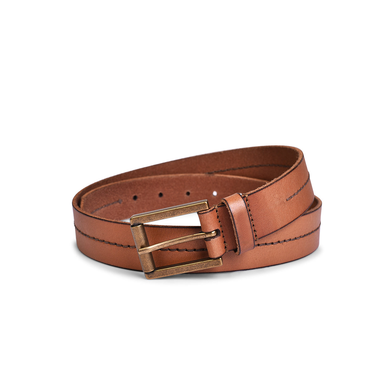 Belwaba Men Casual Tan Genuine Leather Belt