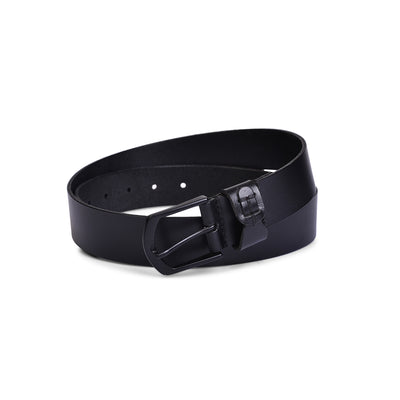 Belwaba Men Casual Black Genuine Leather Belt