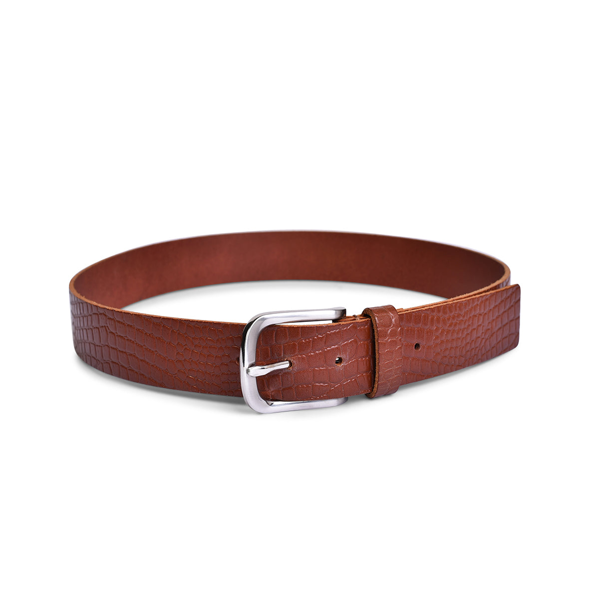 Belwaba Men Casual Brown Genuine Leather Belt