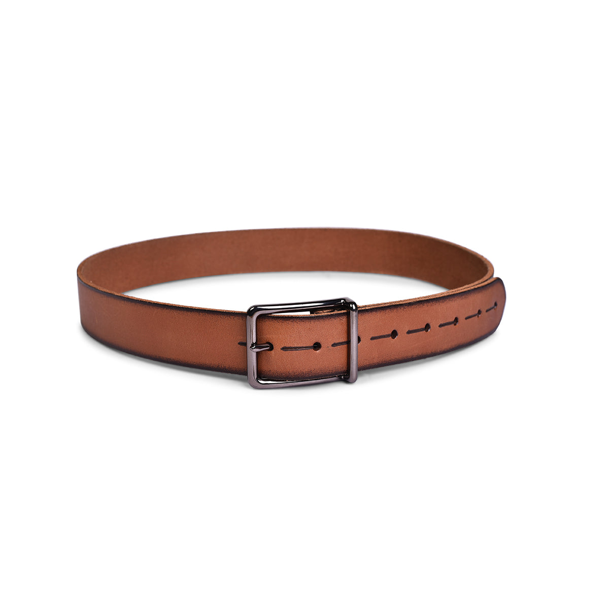 Belwaba Men Casual Tan Genuine Leather Belt