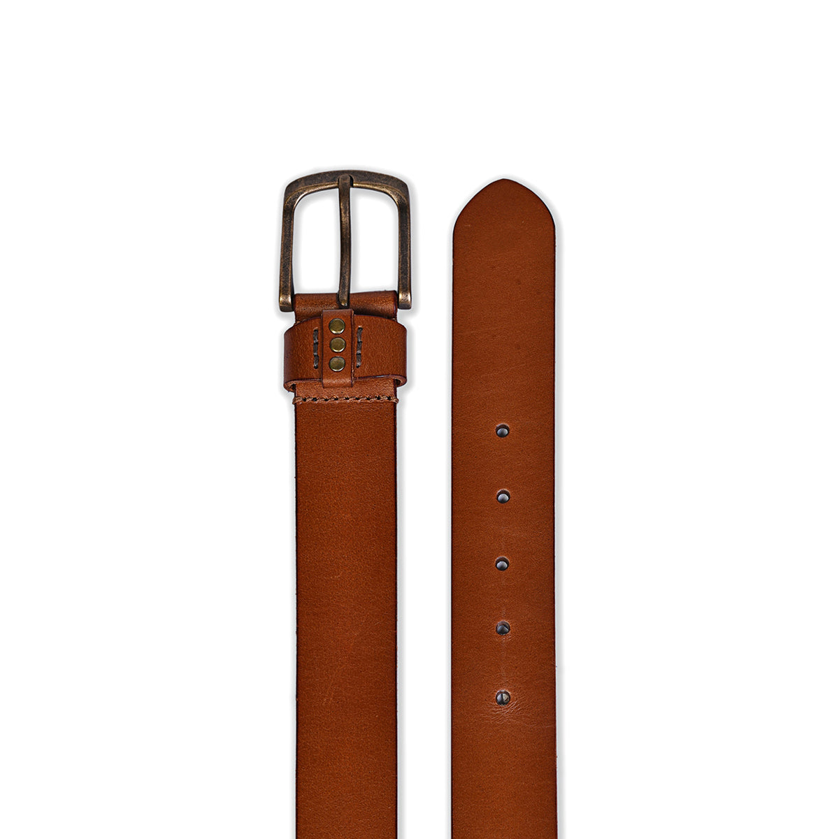 Belwaba Men Casual Tan Genuine Leather Belt