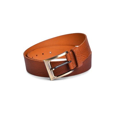 Belwaba Men Casual Tan Genuine Leather Belt