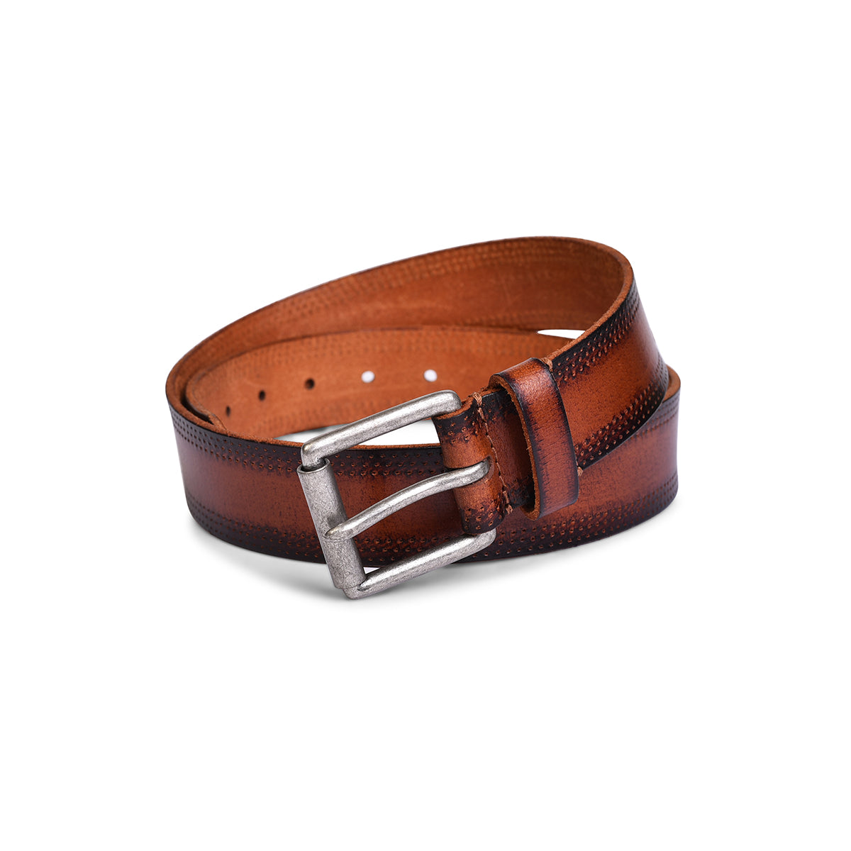 Belwaba Men Casual Tan Genuine Leather Belt