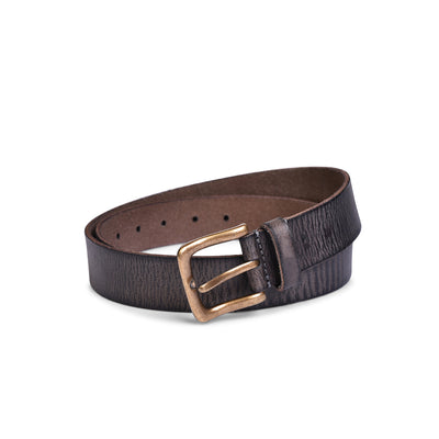 Belwaba Men Casual Grey Genuine Leather Belt