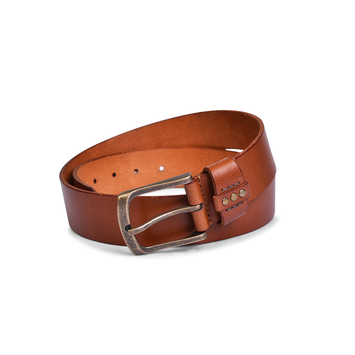 Belwaba Men Casual Tan Genuine Leather Belt