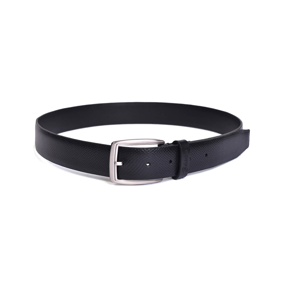 Belwaba Men Formal Black Genuine Leather Belt