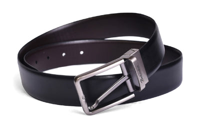 Belwaba Men Formal Black Genuine Leather Reversible Belt