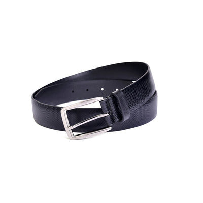 Belwaba Men Formal Black Genuine Leather Belt