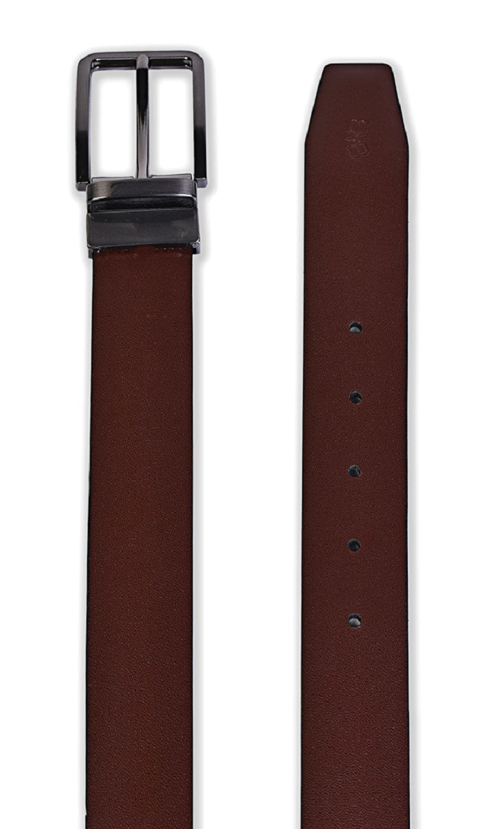 Belwaba Men Formal Black, Brown Genuine Leather Reversible Belt