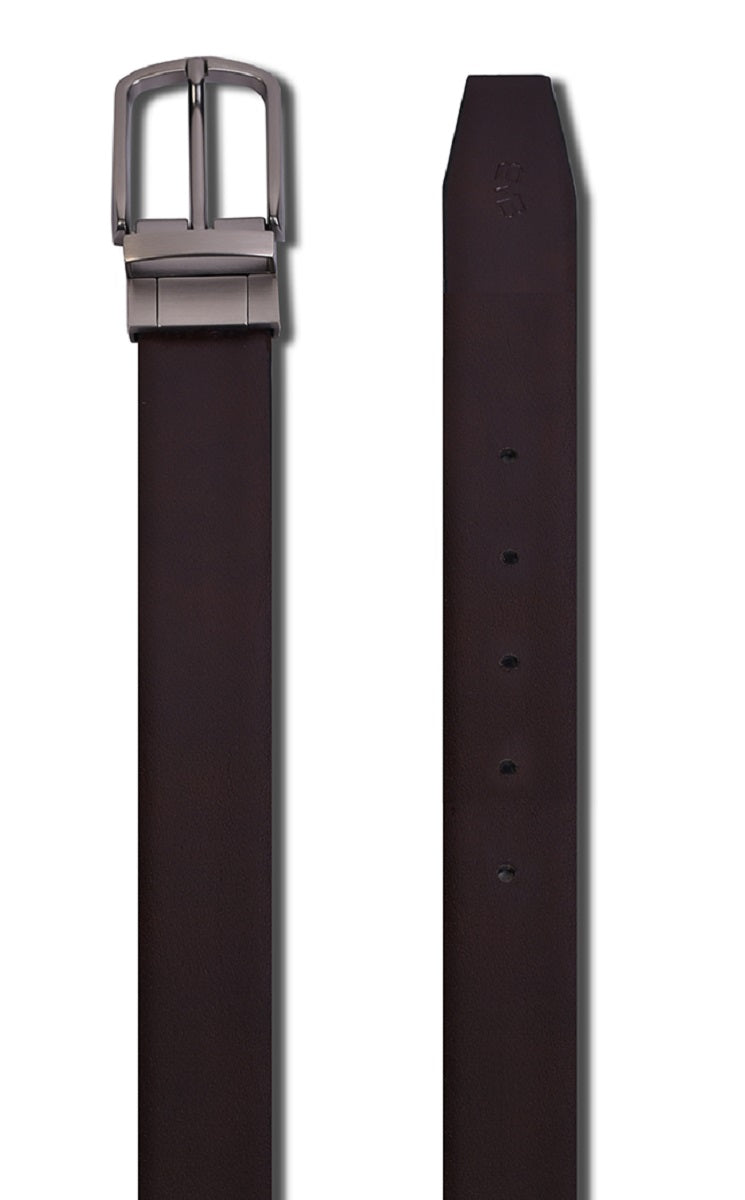 Belwaba Men Formal Black, Brown Genuine Leather Reversible Belt