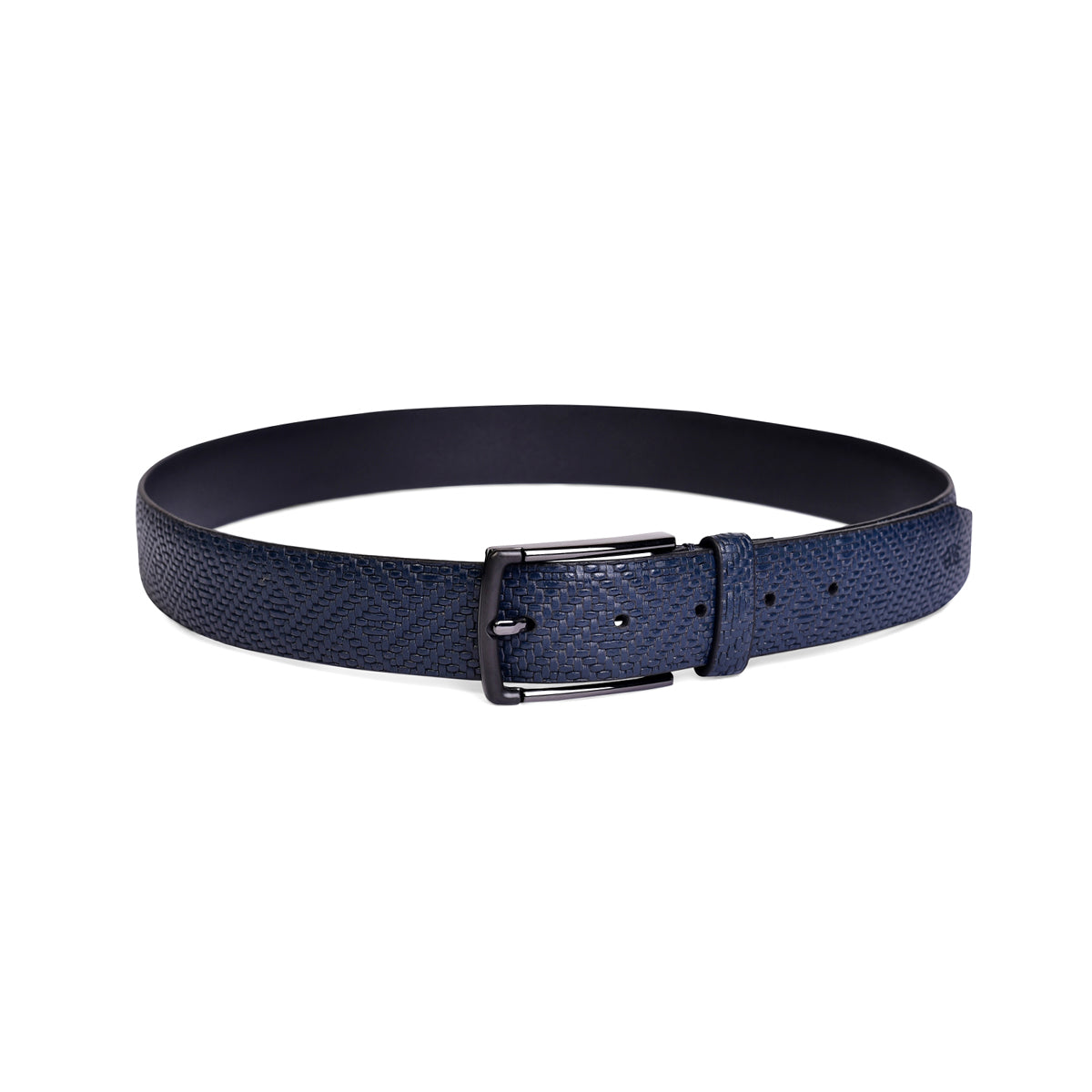 Belwaba Men Formal Blue Genuine Leather Belt