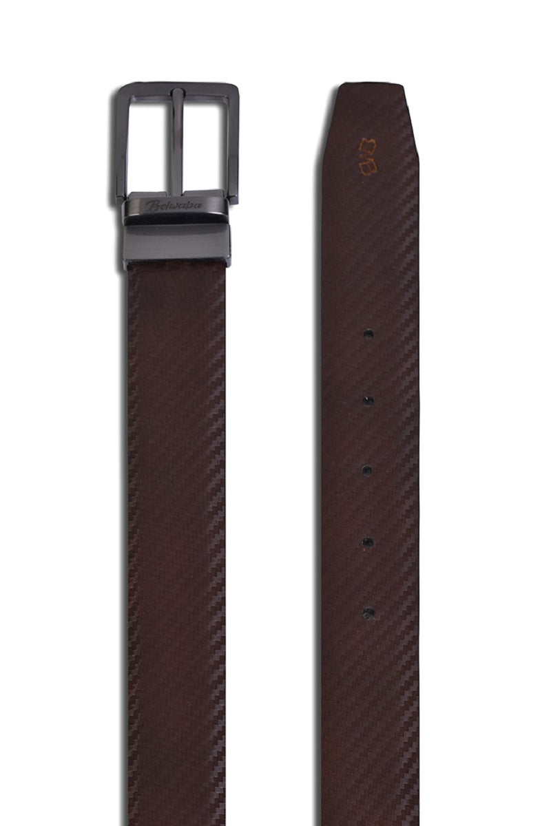 Belwaba Men Formal Black, Brown Genuine Leather Reversible Belt