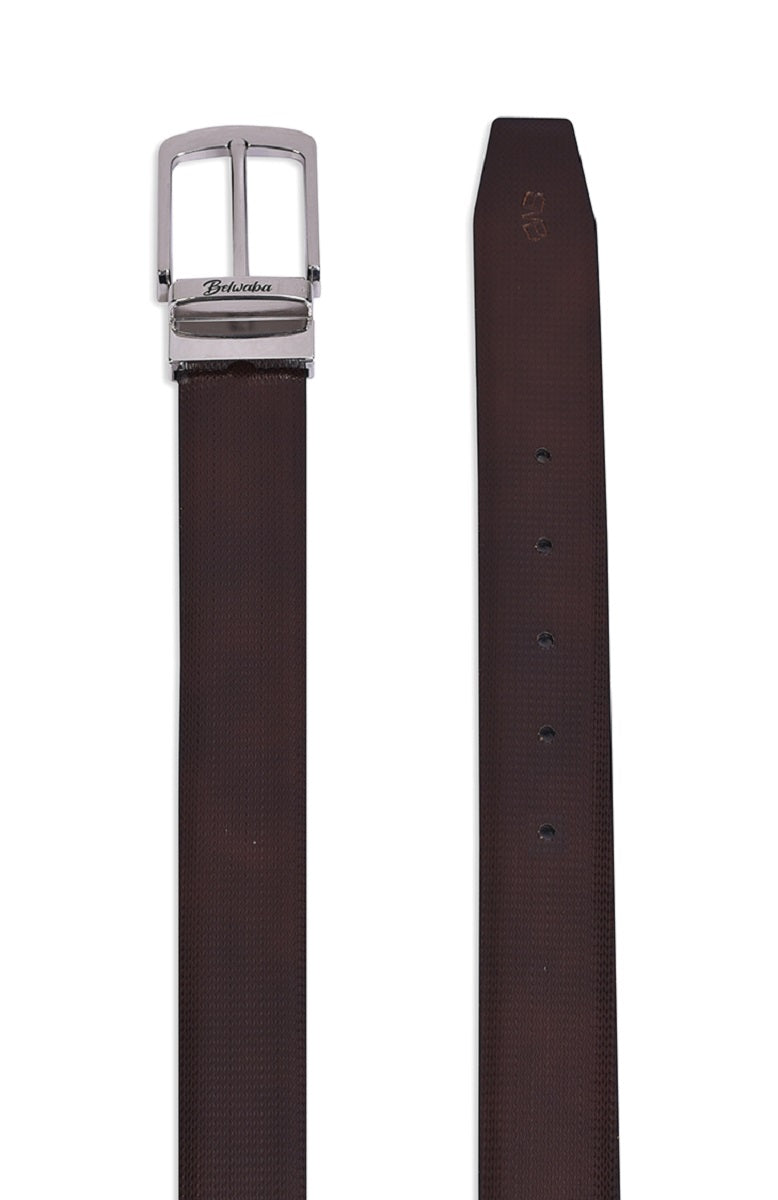 Belwaba Men Formal Black, Brown Genuine Leather Reversible Belt