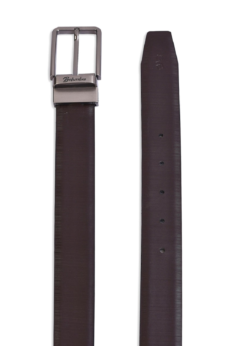 Belwaba Men Formal Black, Brown Genuine Leather Reversible Belt