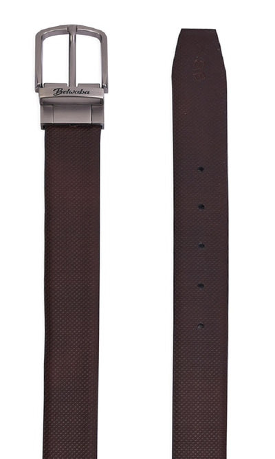 Belwaba Men Formal Black, Brown Genuine Leather Reversible Belt