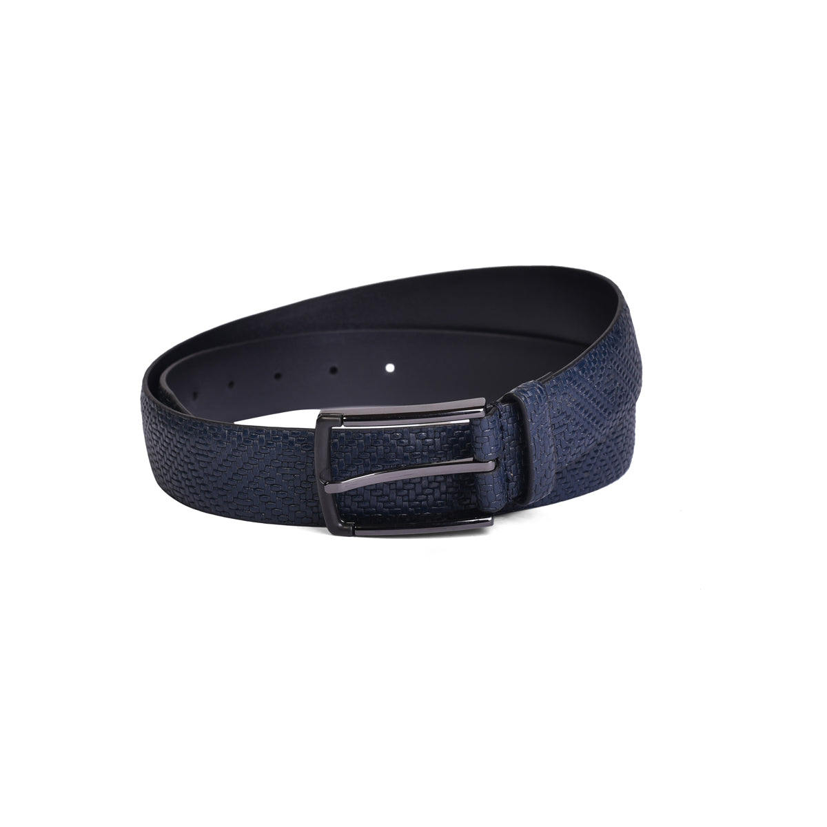 Belwaba Men Formal Blue Genuine Leather Belt