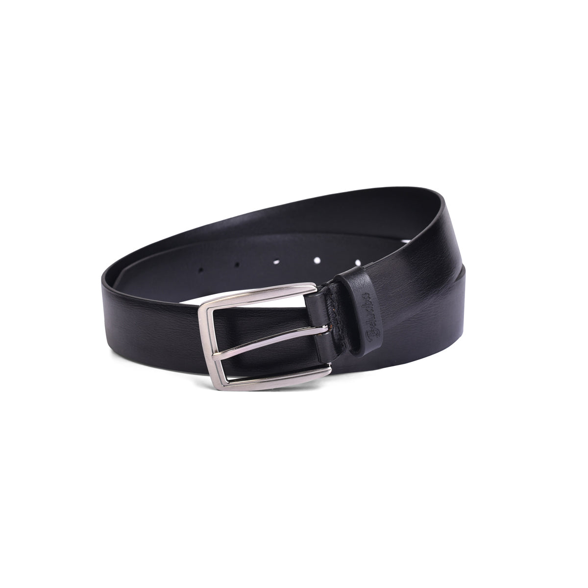 Belwaba Men Formal Black Genuine Leather Belt