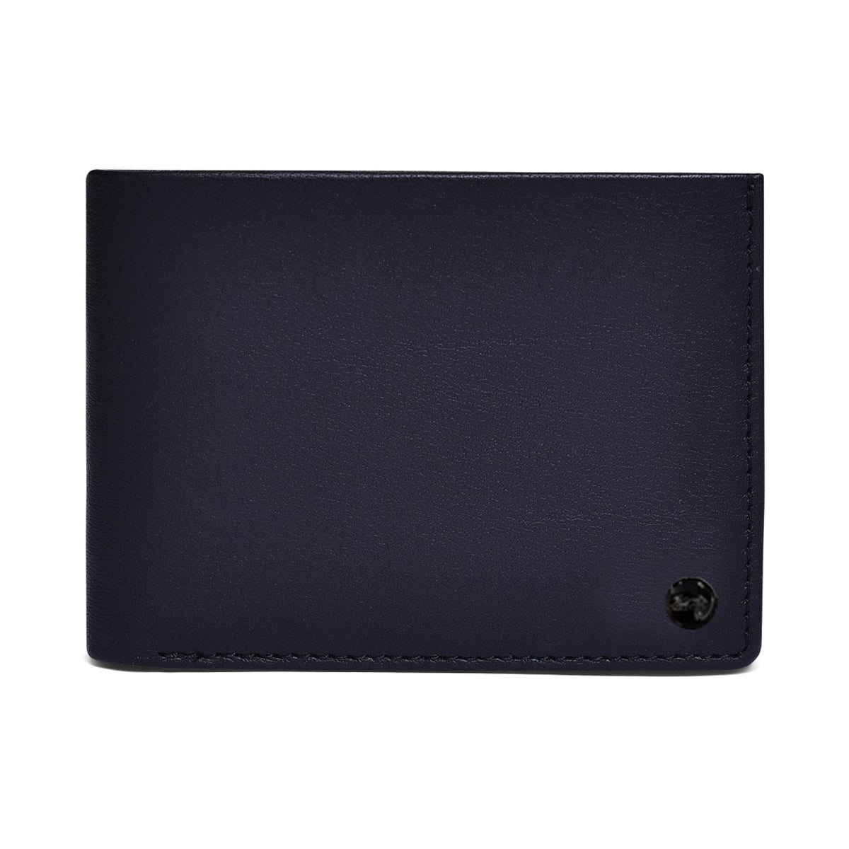 Genuine Leather Colorblock Bi-fold Men's Wallet