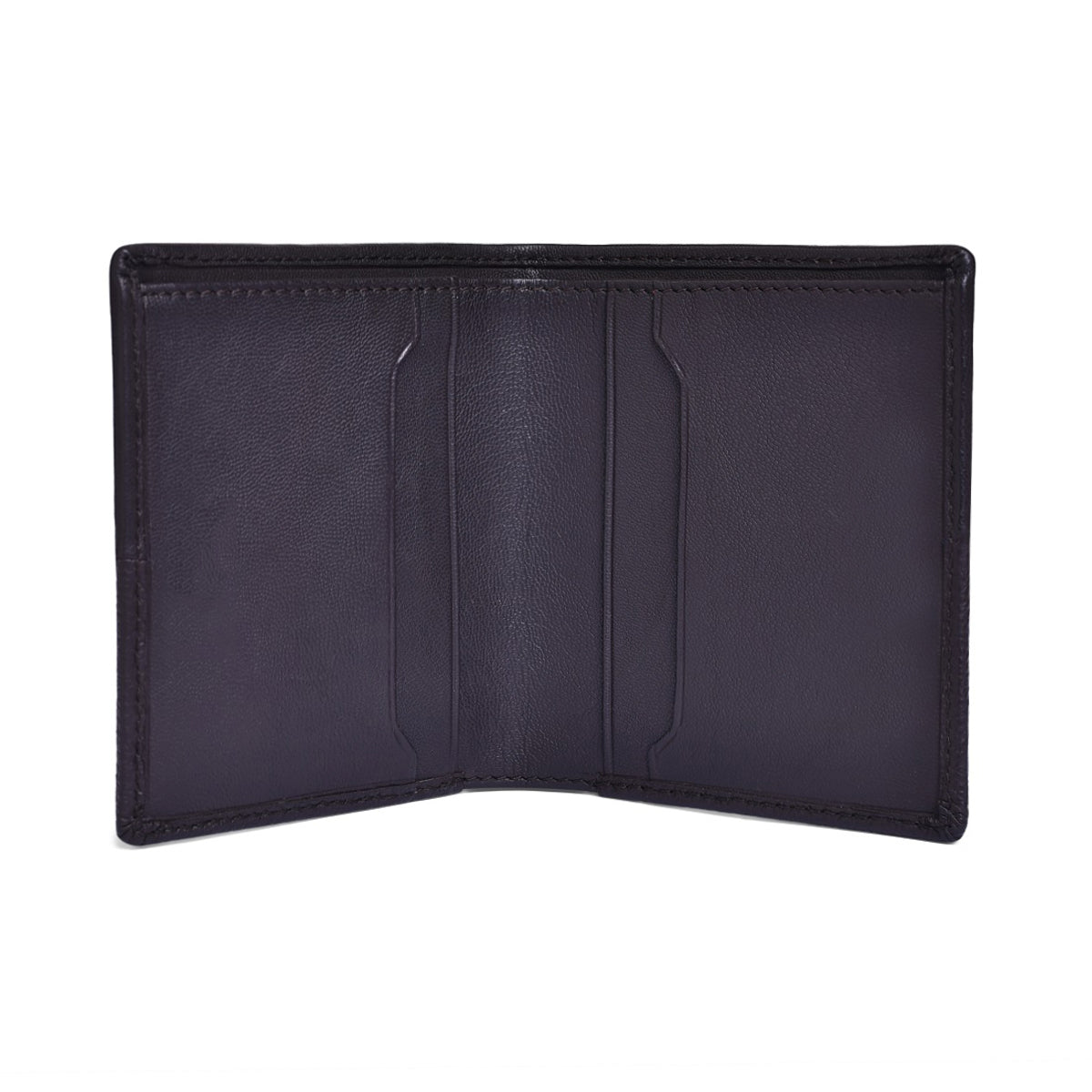 Genuine Leather Colorblock Bi-fold Men's Wallet