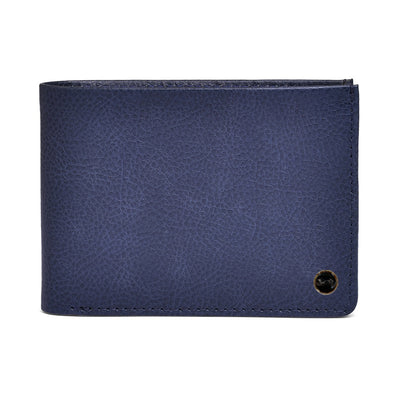 Genuine Leather Colorblock Bi-fold Men's Wallet