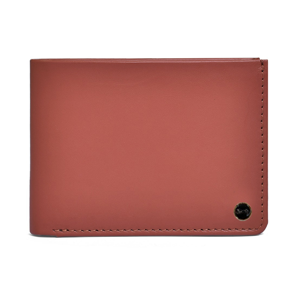 Genuine Leather Colorblock Bi-fold Men's Wallet