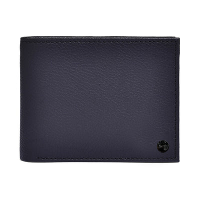 Genuine Leather Colorblock Bi-fold Men's Wallet