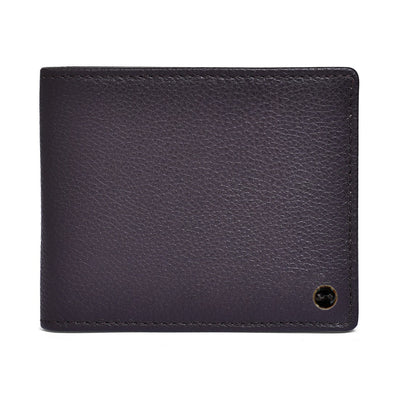 Genuine Leather Colorblock Bi-fold Men's Wallet