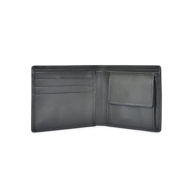 Genuine Leather Grey Bi-fold Men's Wallet