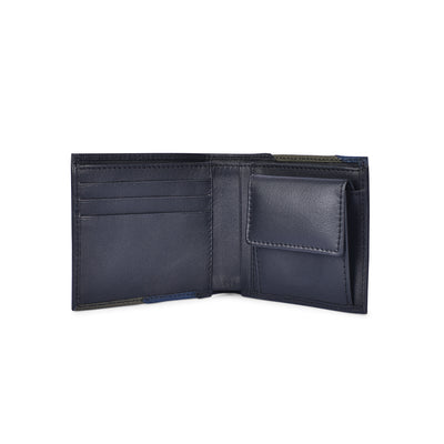 Genuine Leather Multicolor Bi-fold Men's Wallet