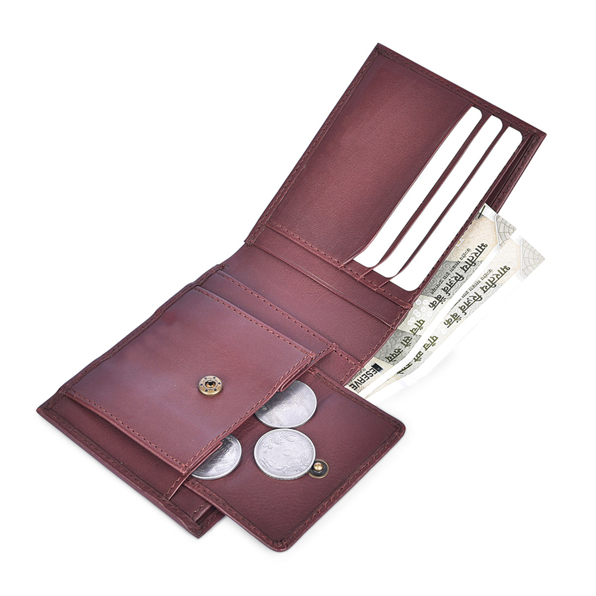 Genuine Leather Bi-fold Men's Wallet