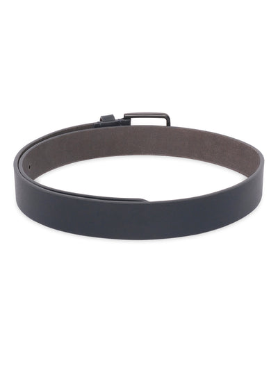 Belwaba | Navy Blue Men's leather Belt | with Black Coated Buckle