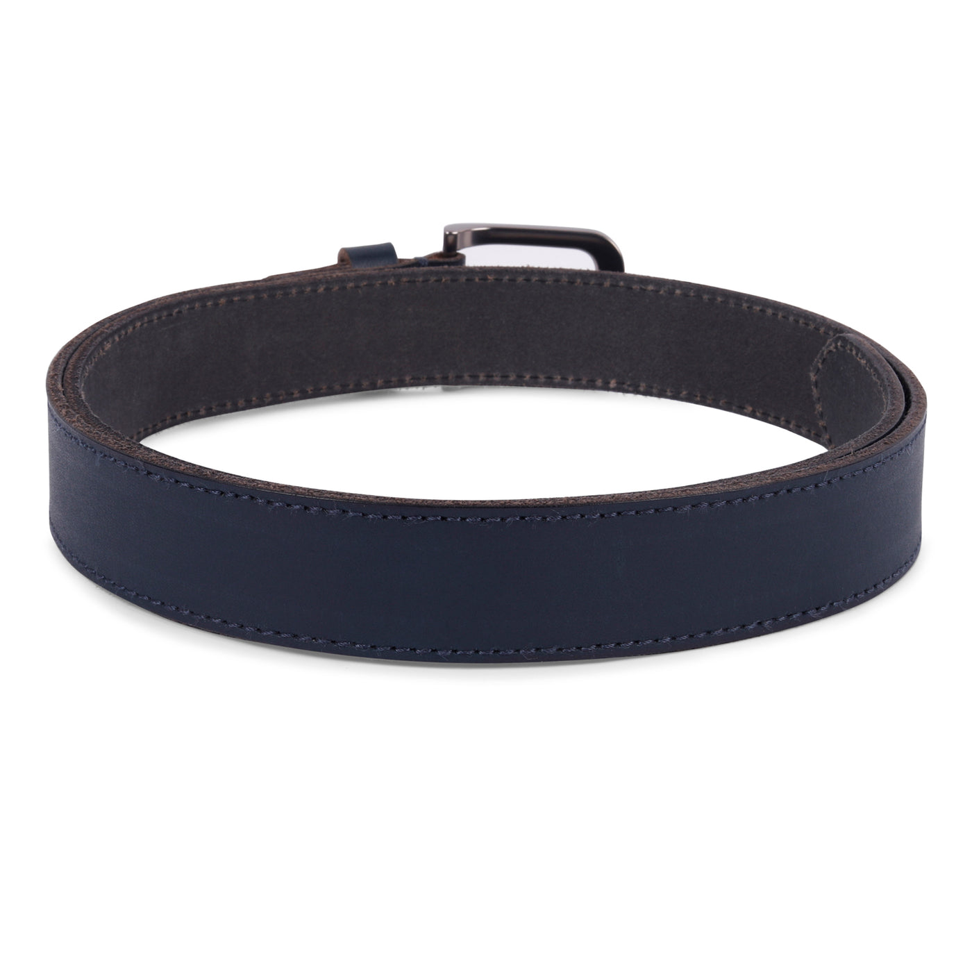 Belwaba Men Casual Blue Genuine Leather Belt