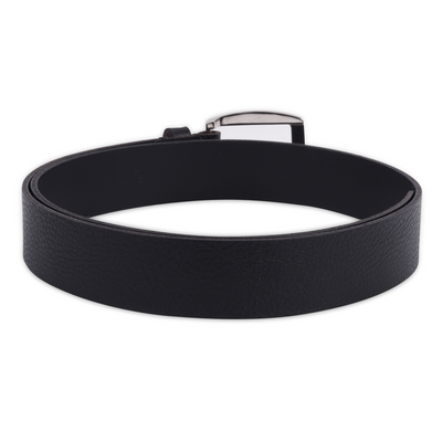 Belwaba Men Black Genuine Leather Belt