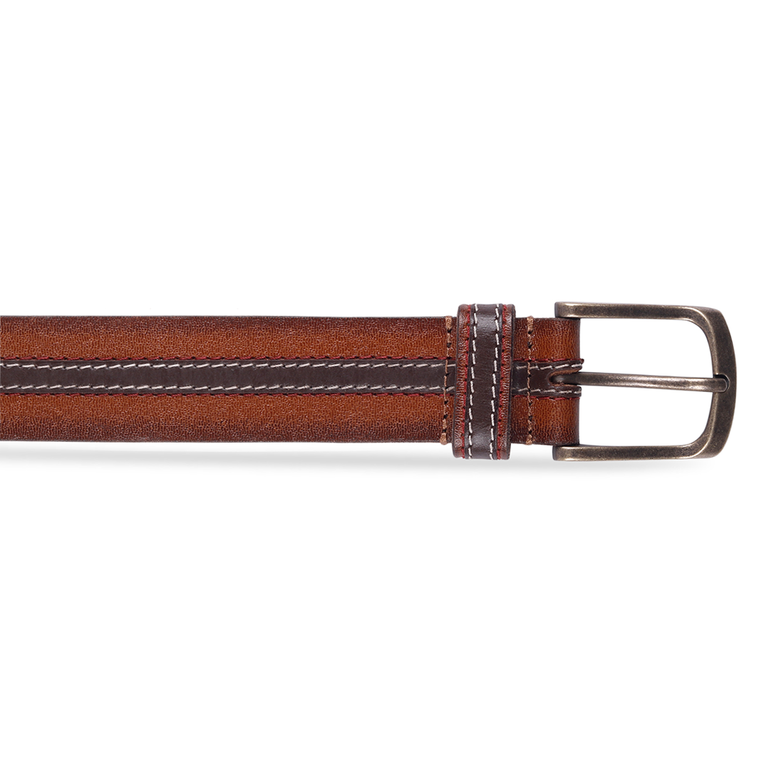 Belwaba Men Casual Brown Genuine Leather Belt