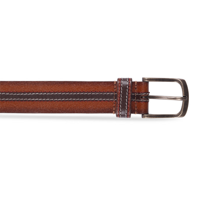 Belwaba Men Casual Brown Genuine Leather Belt